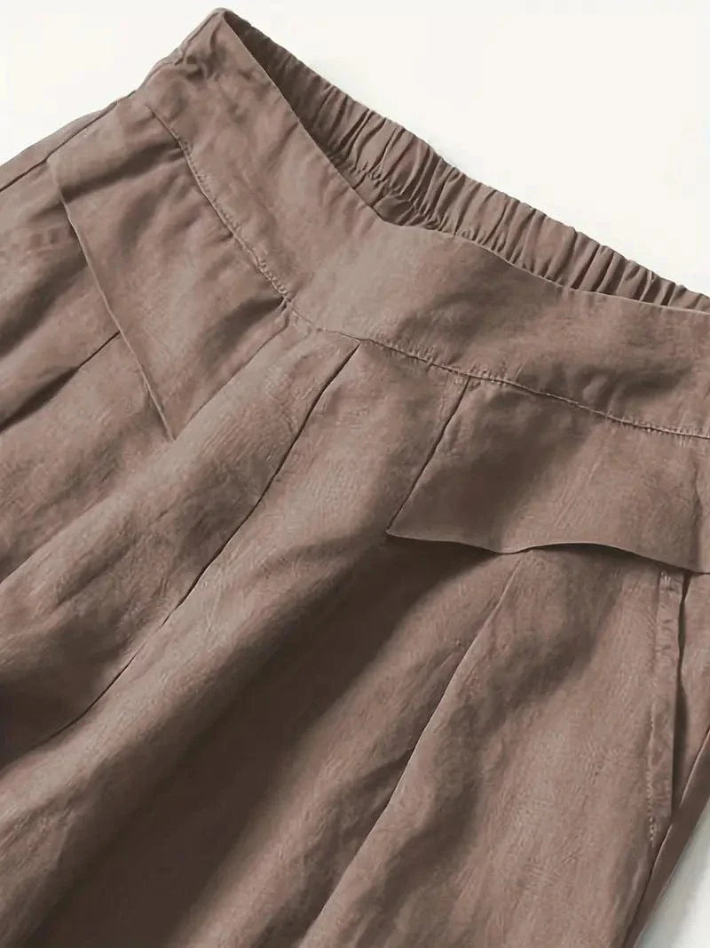 Anina Wide Leg Linen Pants