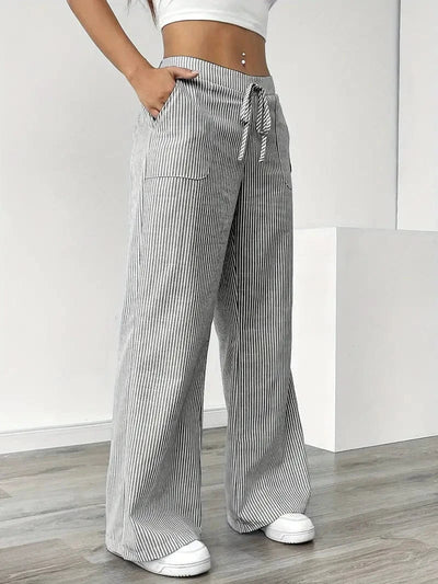 Louise Pull-On Striped Pants