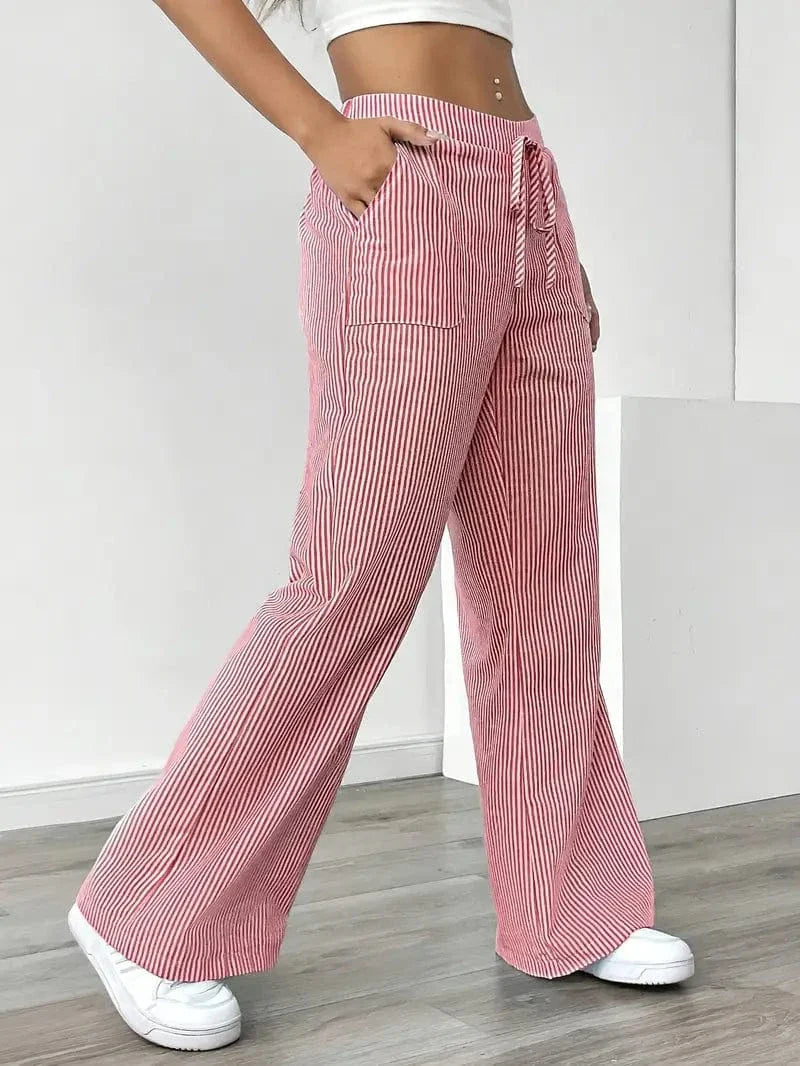 Louise Pull-On Striped Pants