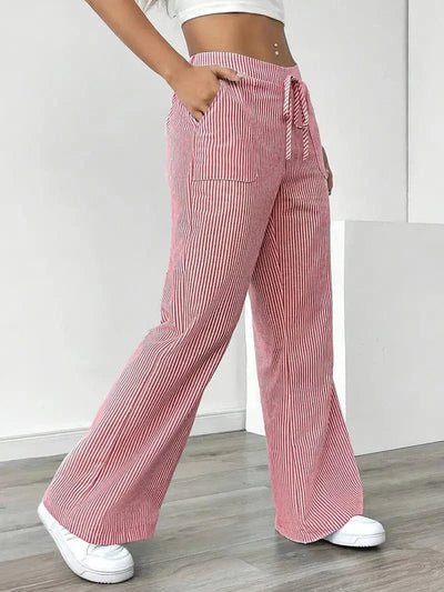 Louise Pull-On Striped Pants