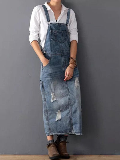 Pina Denim Dungaree Dress