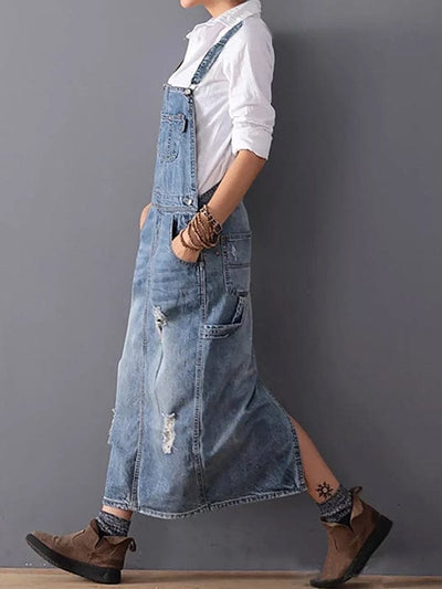 Pina Denim Dungaree Dress