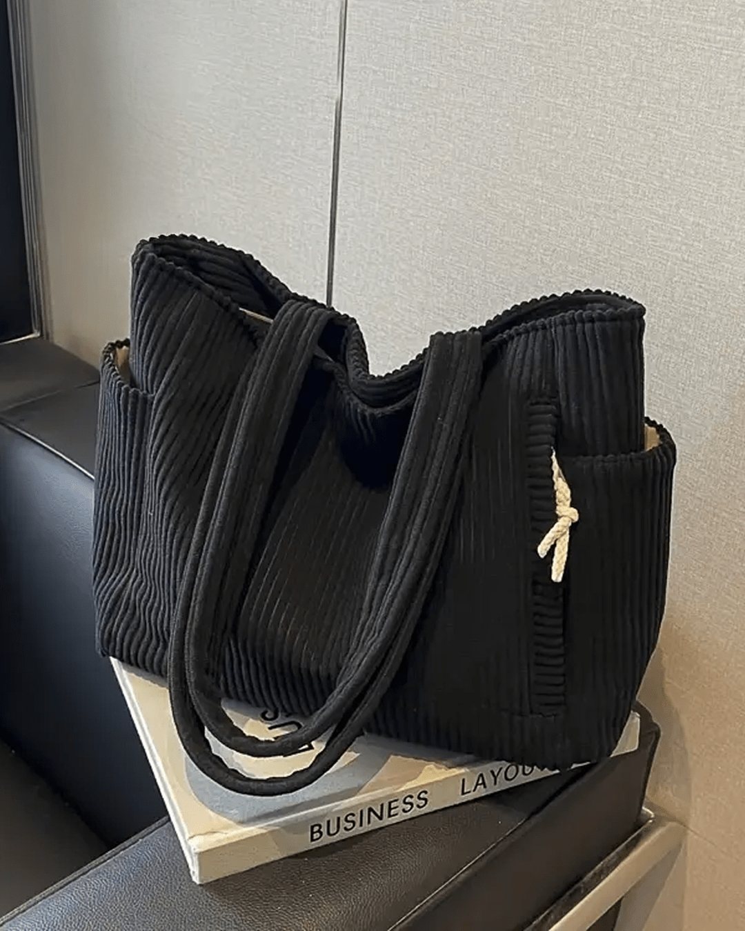 Tilda Ribbed Tote Bag