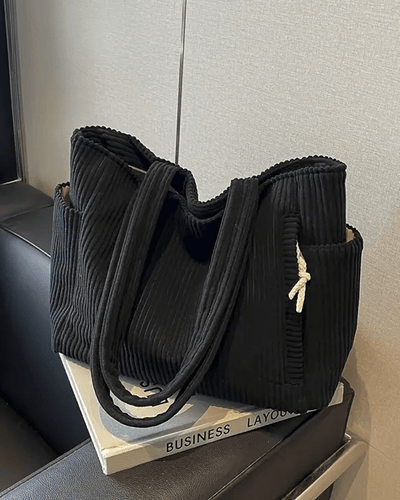 Tilda Ribbed Tote Bag