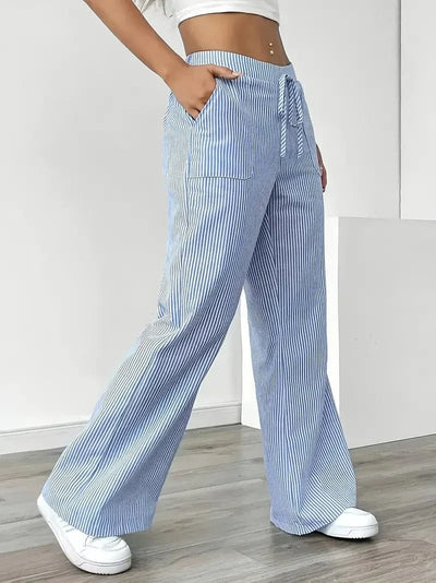 Louise Pull-On Striped Pants