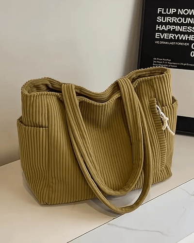Tilda Ribbed Tote Bag