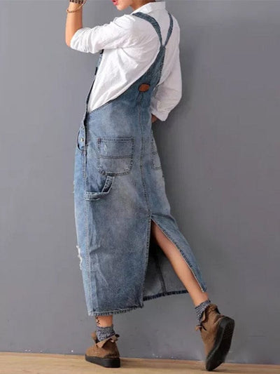 Pina Denim Dungaree Dress