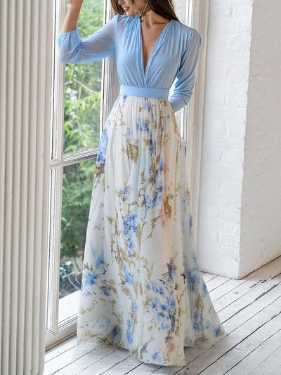 Tessa™ Long Dress with Floral Print