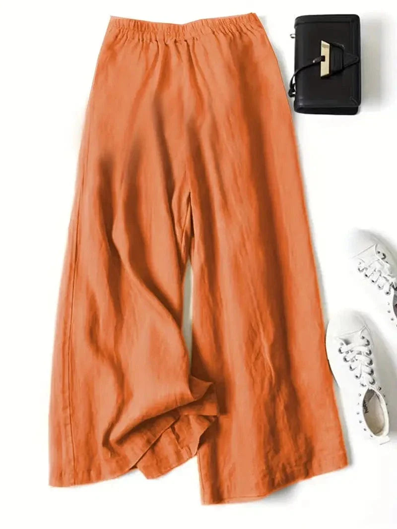 Anina Wide Leg Linen Pants