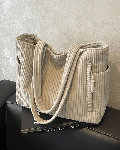 Tilda Ribbed Tote Bag