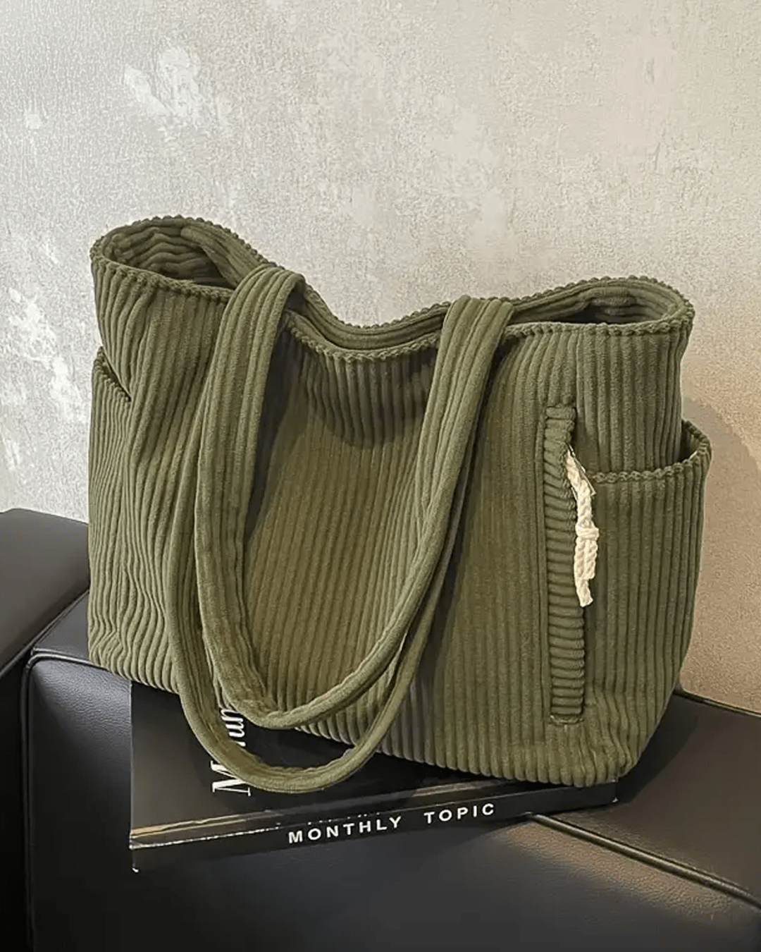 Tilda Ribbed Tote Bag