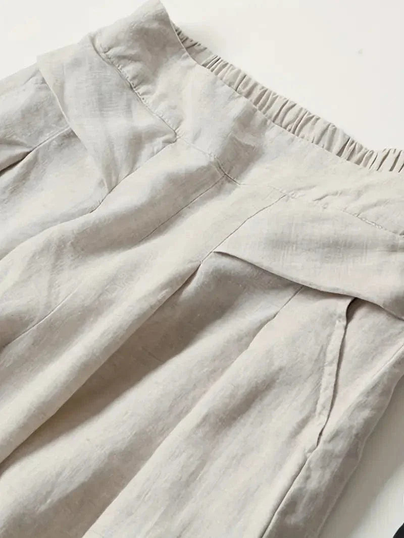 Anina Wide Leg Linen Pants