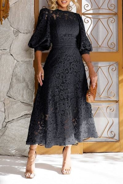 LunaBloom™ Lace Lantern Dress