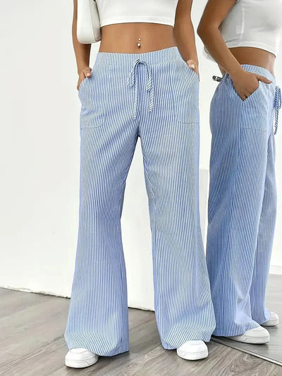 Louise Pull-On Striped Pants