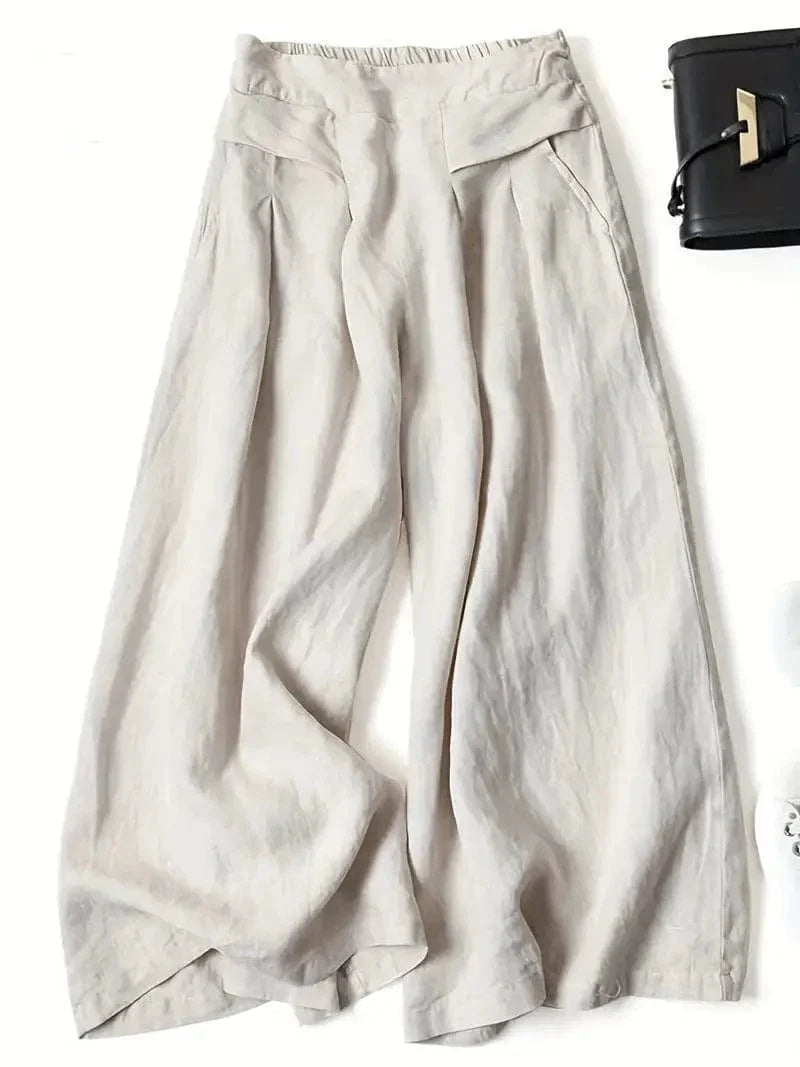 Anina Wide Leg Linen Pants