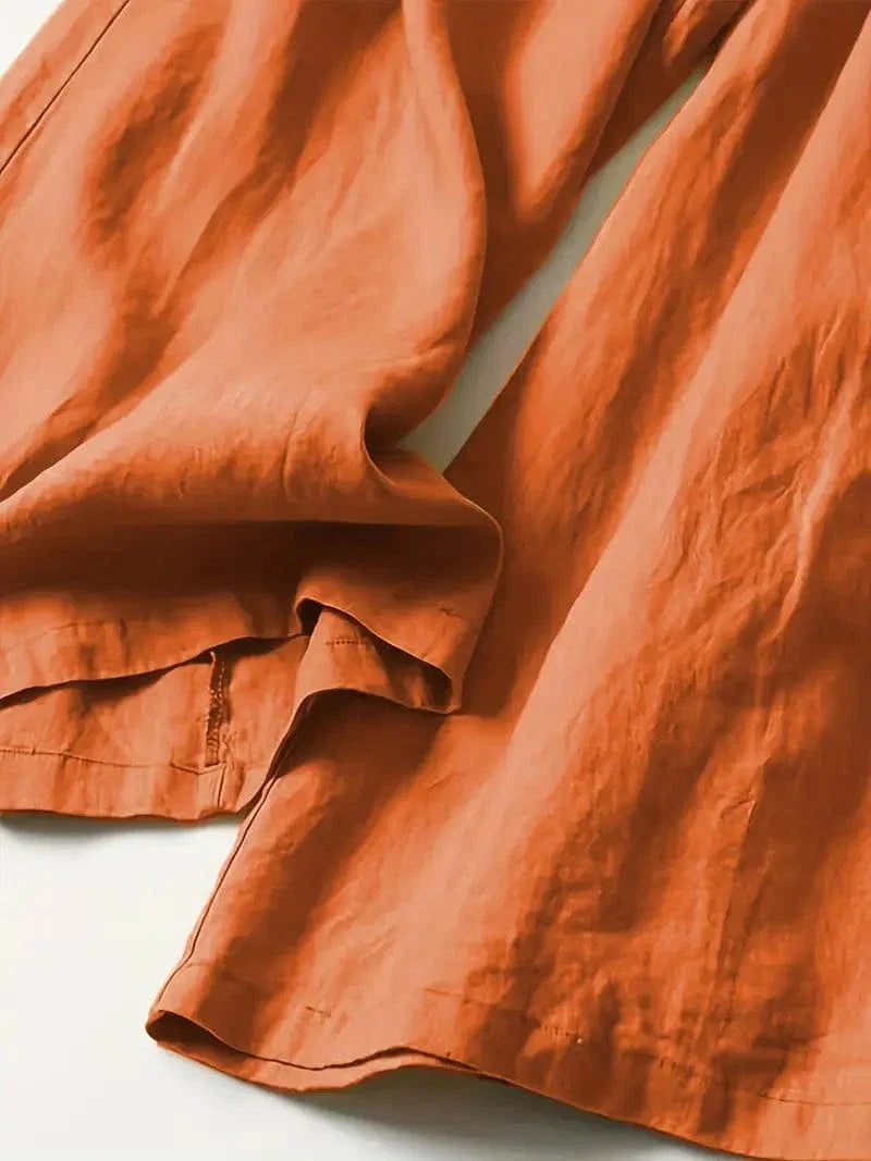 Anina Wide Leg Linen Pants