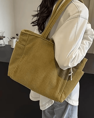 Tilda Ribbed Tote Bag