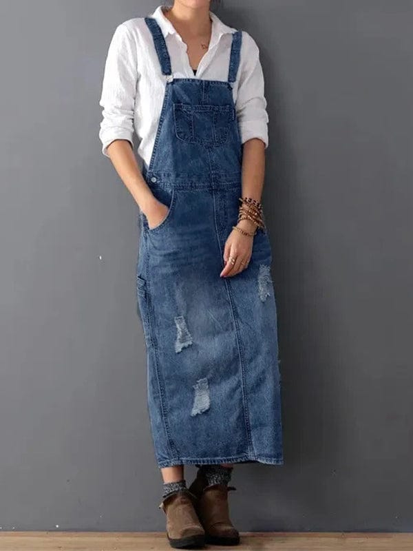 Pina Denim Dungaree Dress