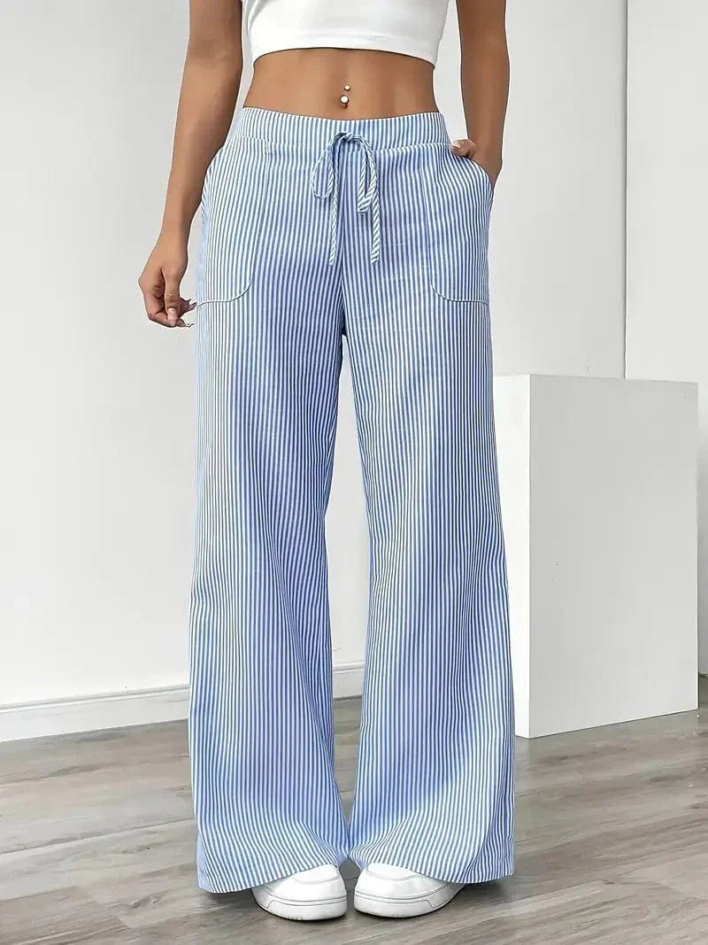 Louise Pull-On Striped Pants