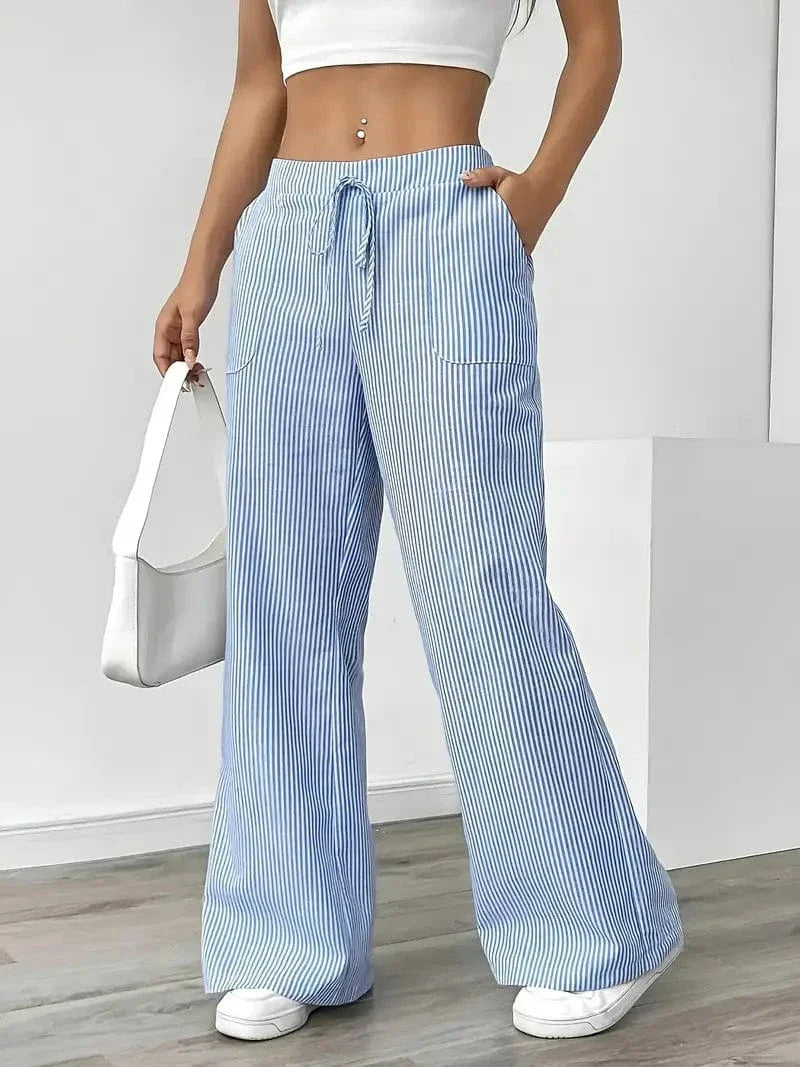 Louise Pull-On Striped Pants