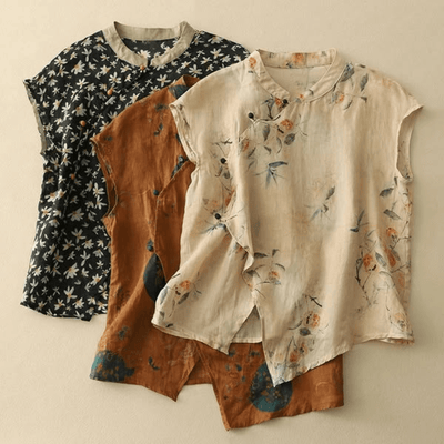 Amanda Italian Linen Blouse