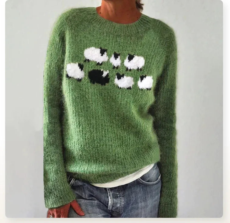 Lina - Comfortable Cute Sheep Sweater