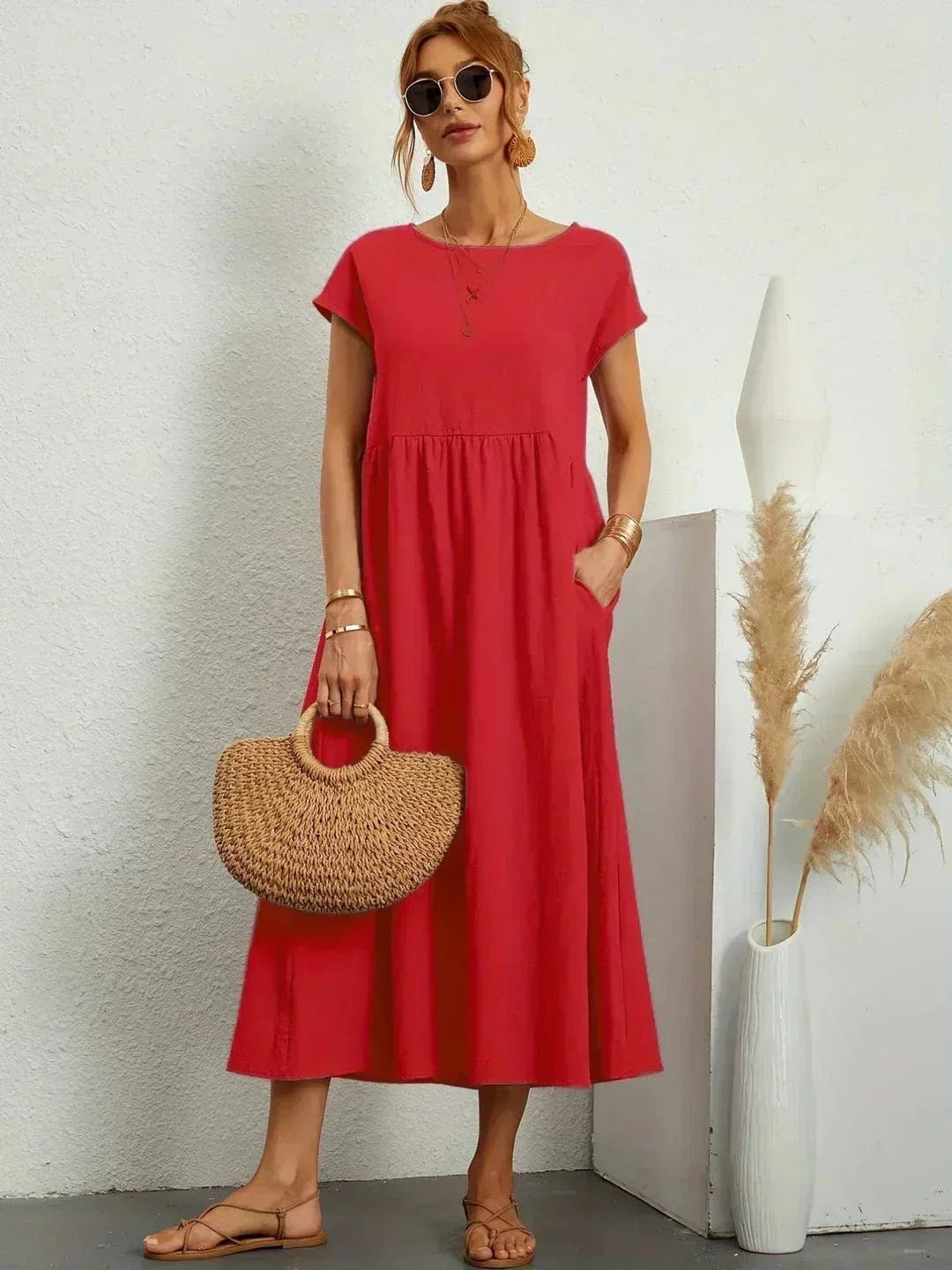 Eliana Summer Dress with Pockets