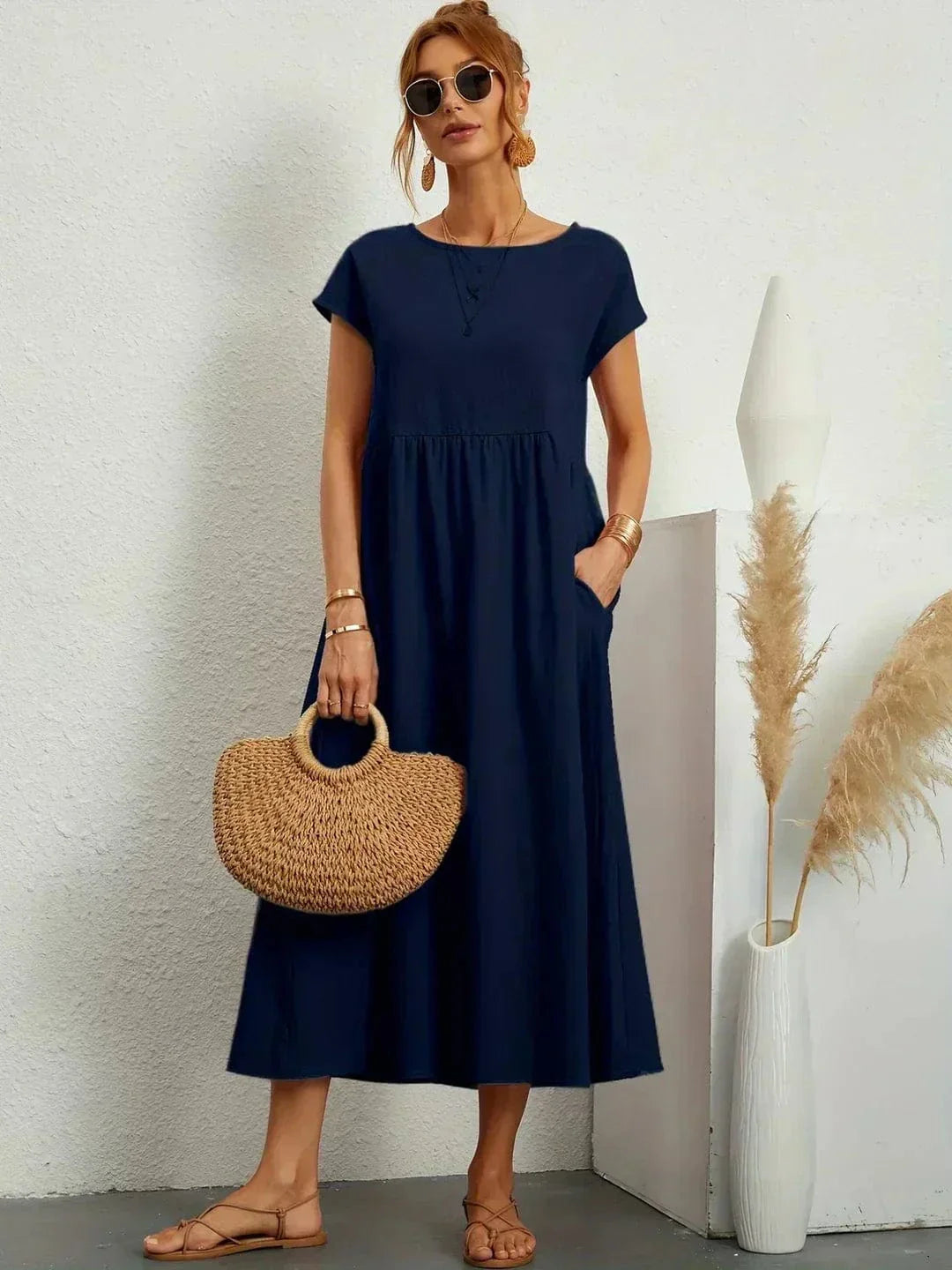 Eliana Summer Dress with Pockets