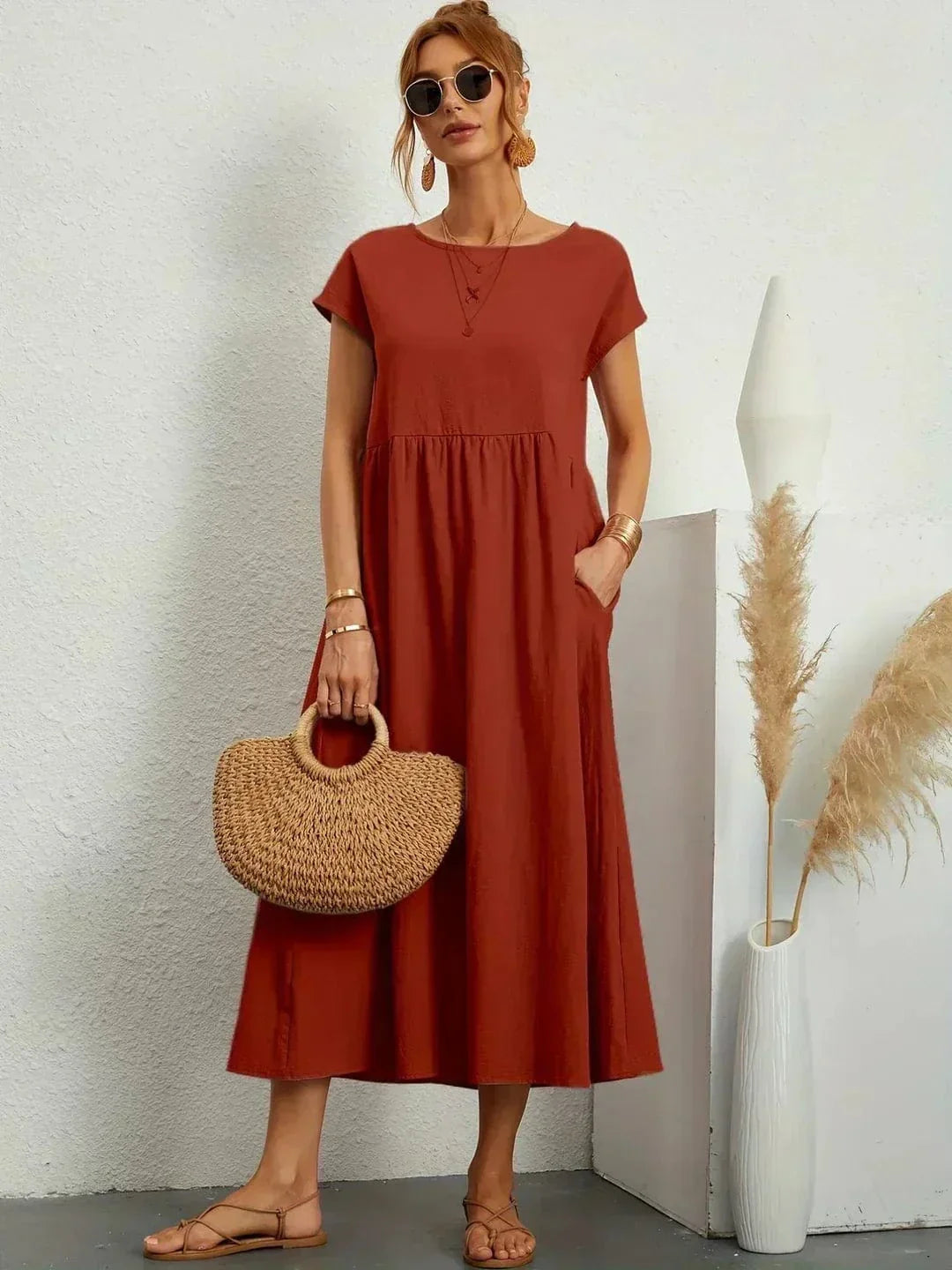 Eliana Summer Dress with Pockets