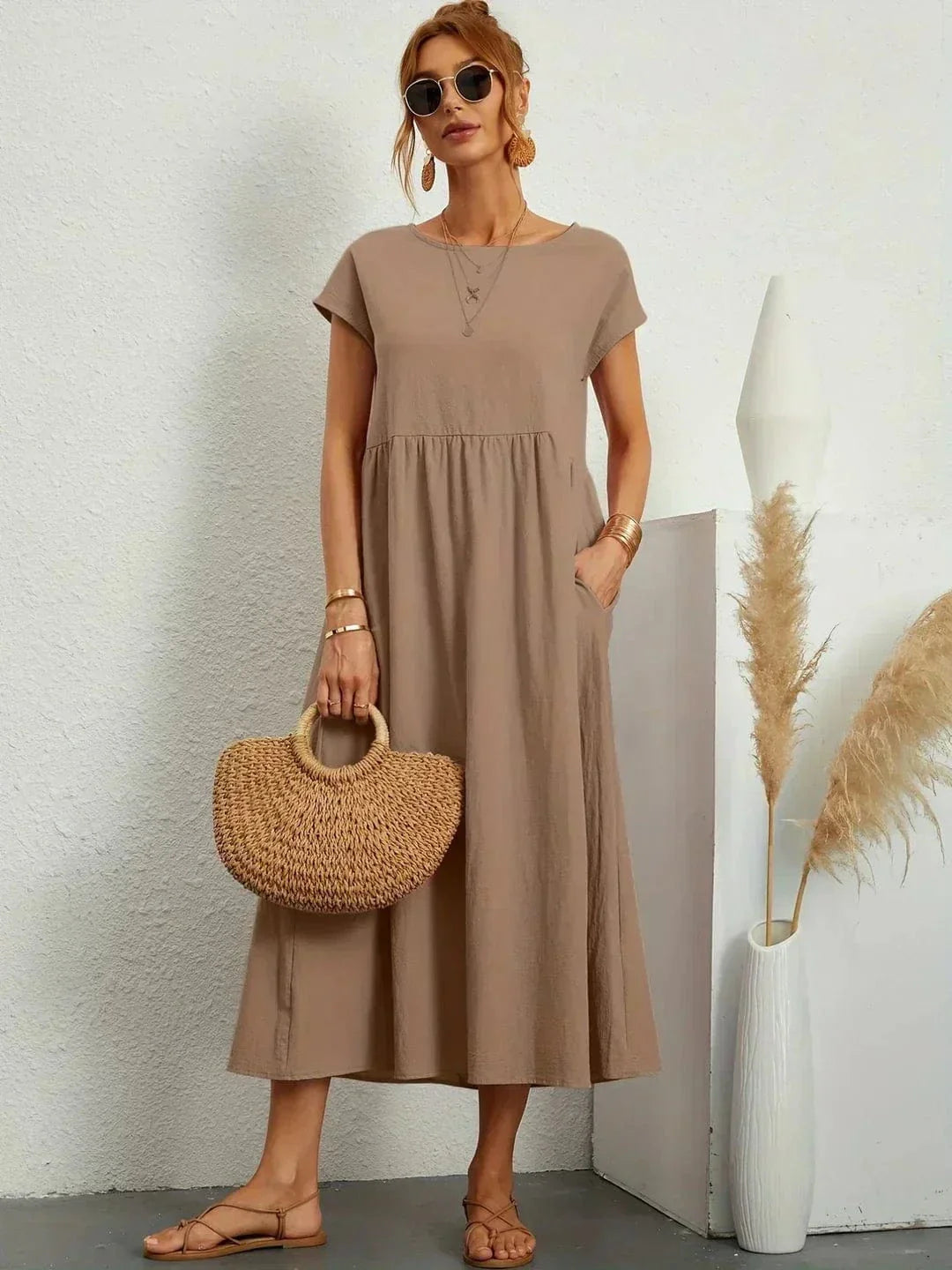 Eliana Summer Dress with Pockets