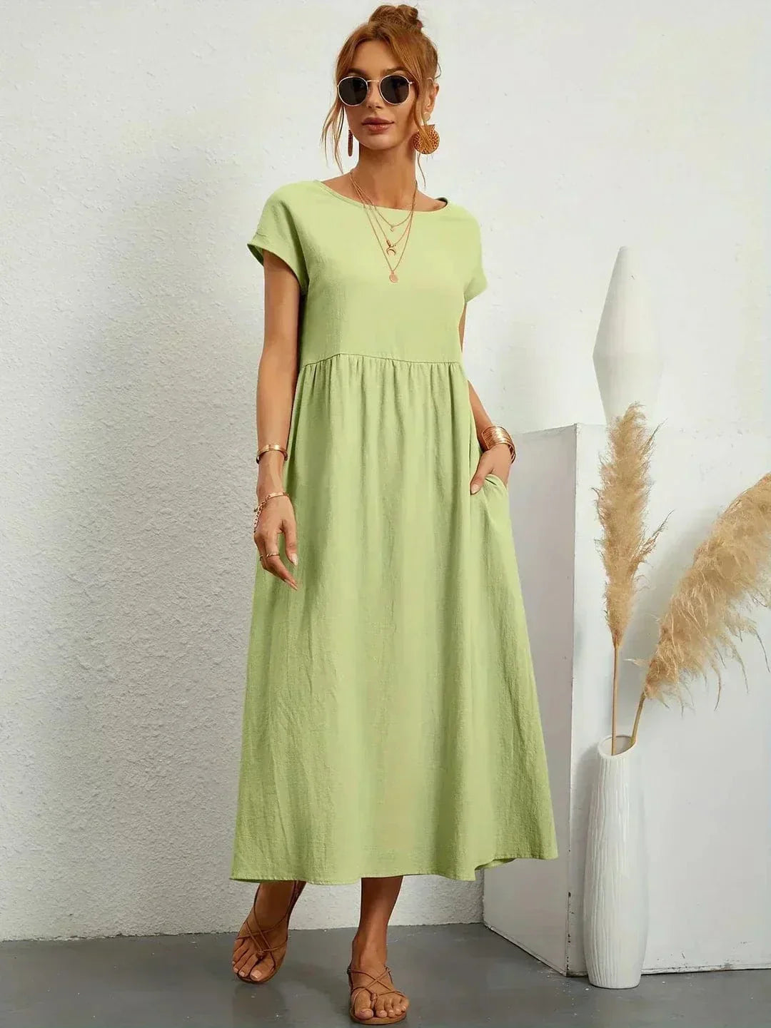 Eliana Summer Dress with Pockets