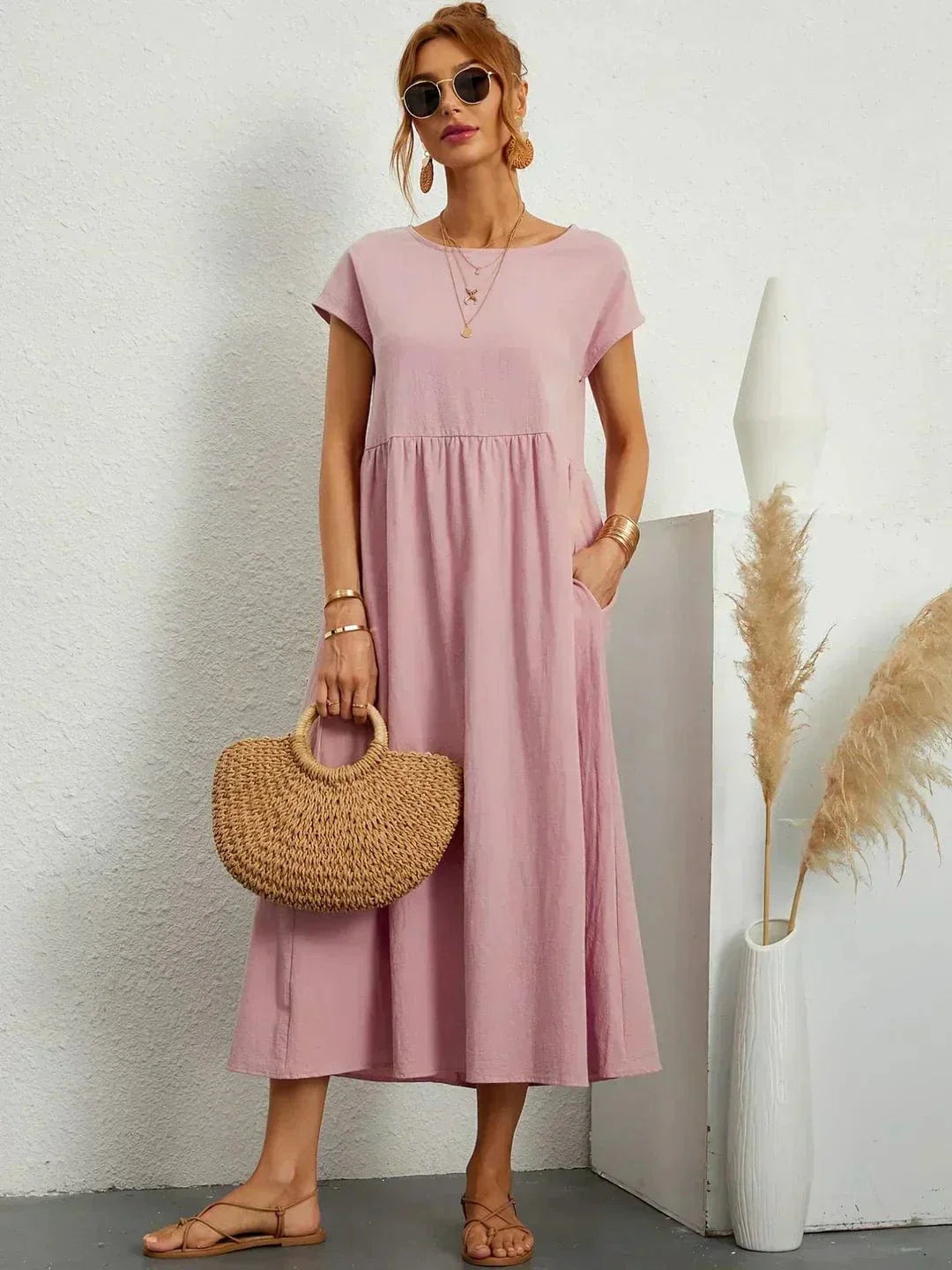 Eliana Summer Dress with Pockets