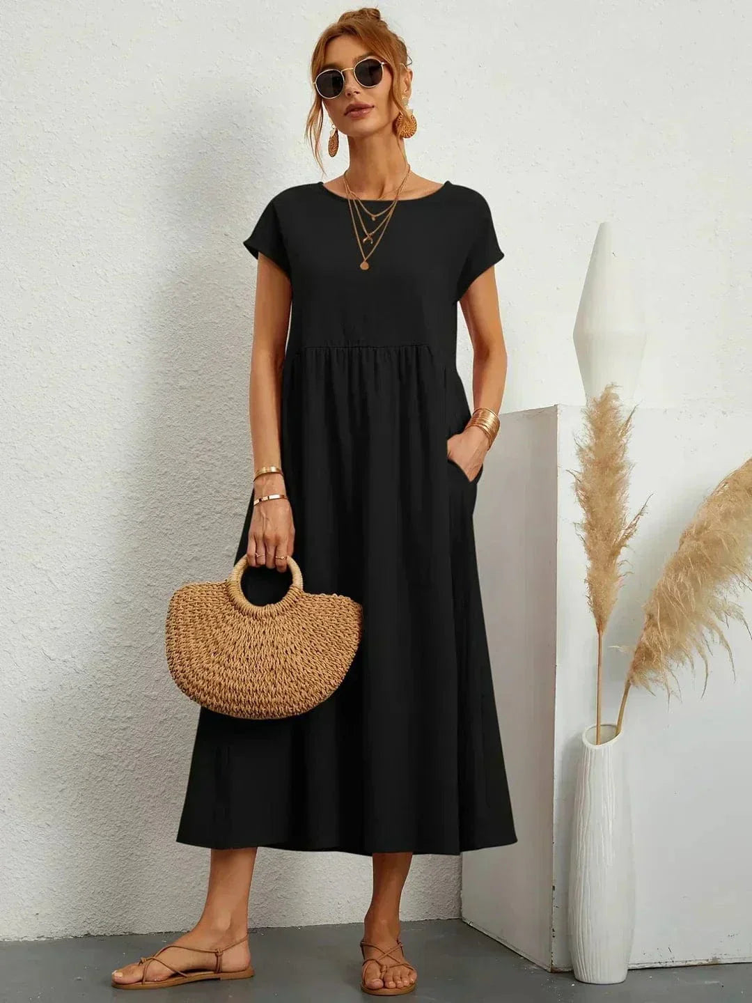 Eliana Summer Dress with Pockets