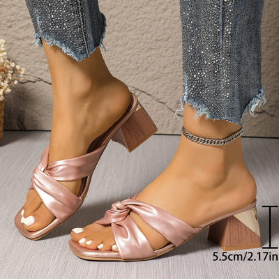 Yvette Satin Sandals