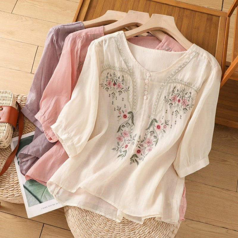 Marina Linen Blouse