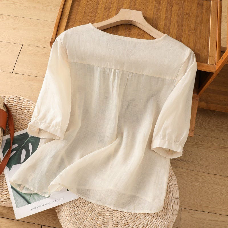 Marina Linen Blouse