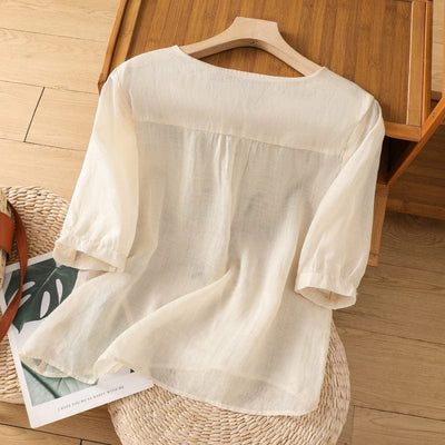 Marina Linen Blouse