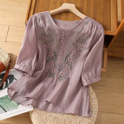 Marina Linen Blouse