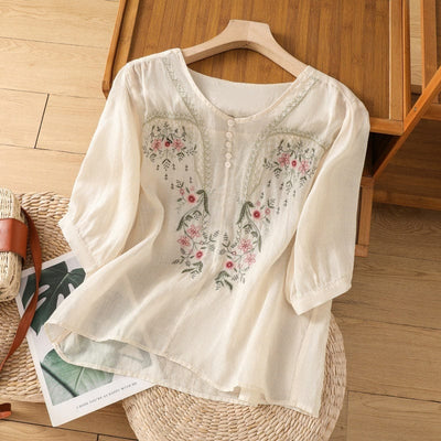 Marina Linen Blouse
