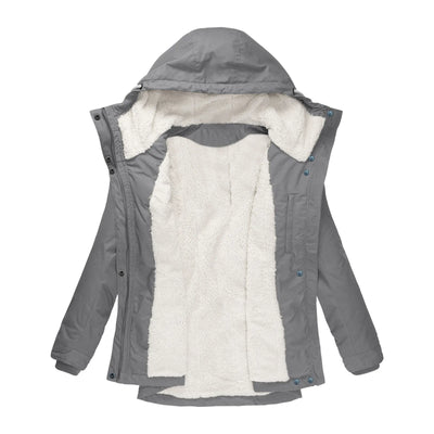 Claudine – Women’s Winter Hooded Fleece Coat