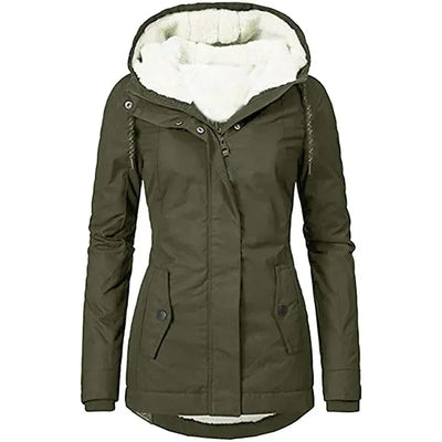 Claudine – Women’s Winter Hooded Fleece Coat