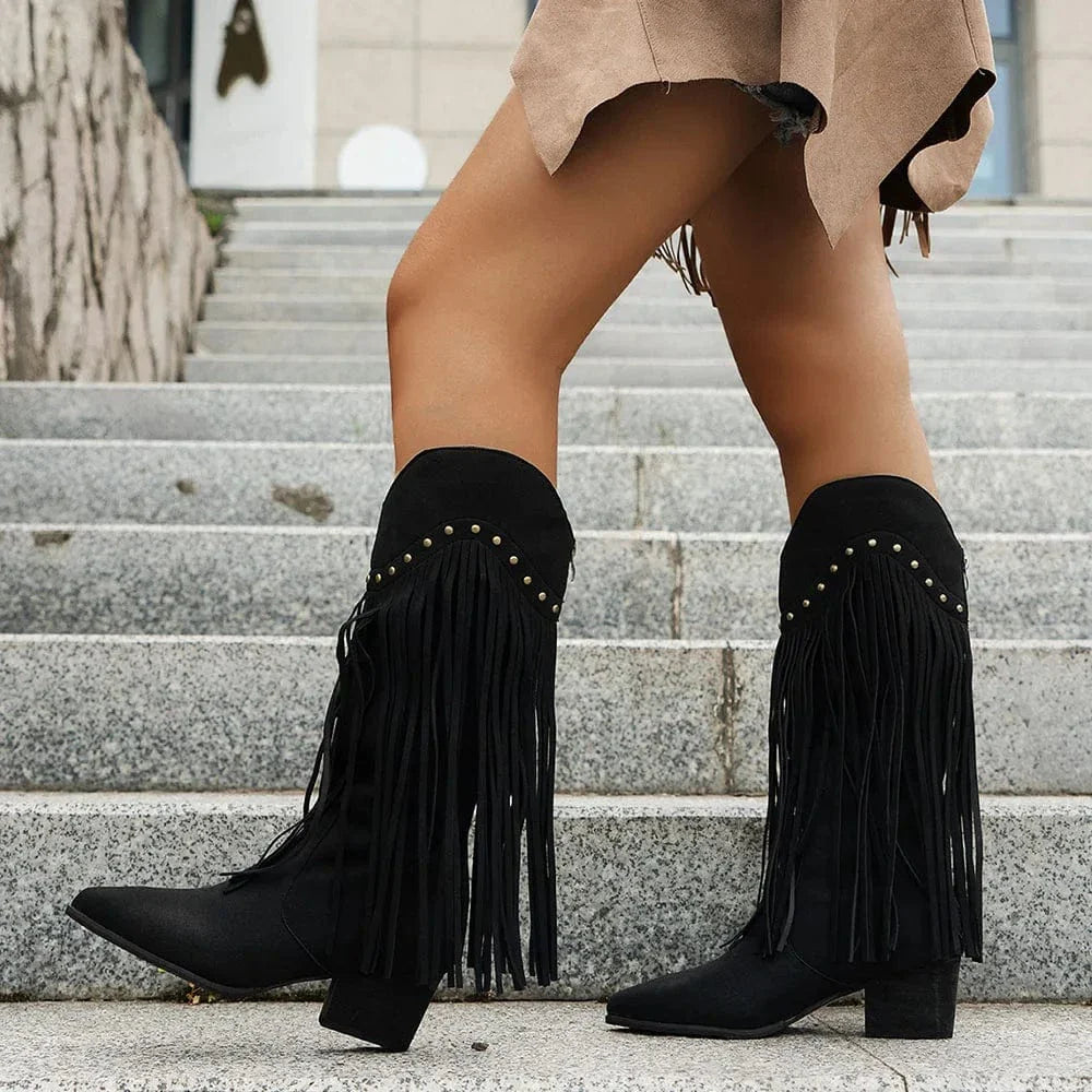 Lyla Ridge Fringe Boots