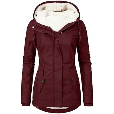 Claudine – Women’s Winter Hooded Fleece Coat
