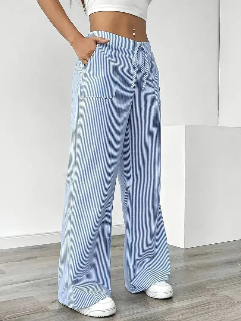 Louise Pull-On Striped Pants