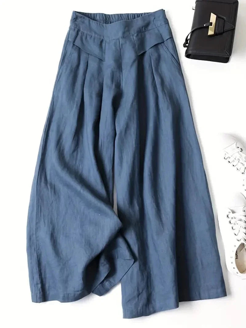Anina Wide Leg Linen Pants