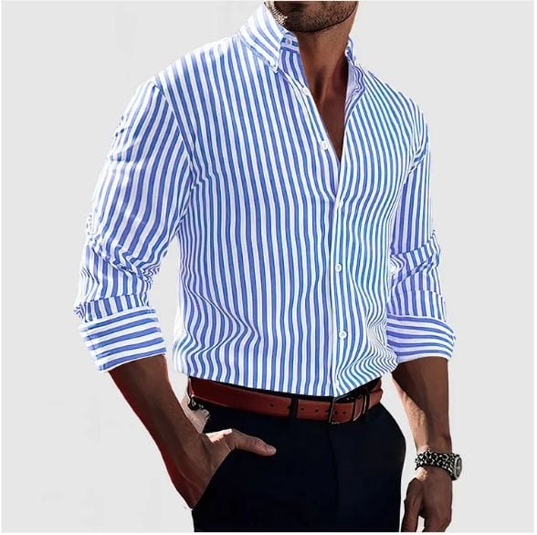 Stravino Men's Striped Shirt