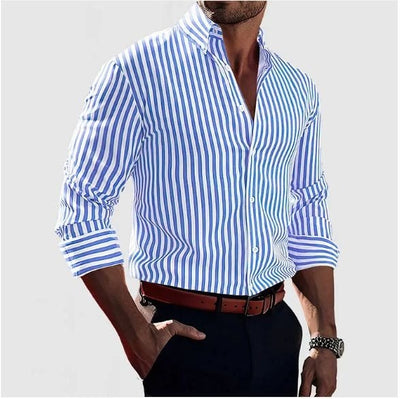 Stravino Men's Striped Shirt