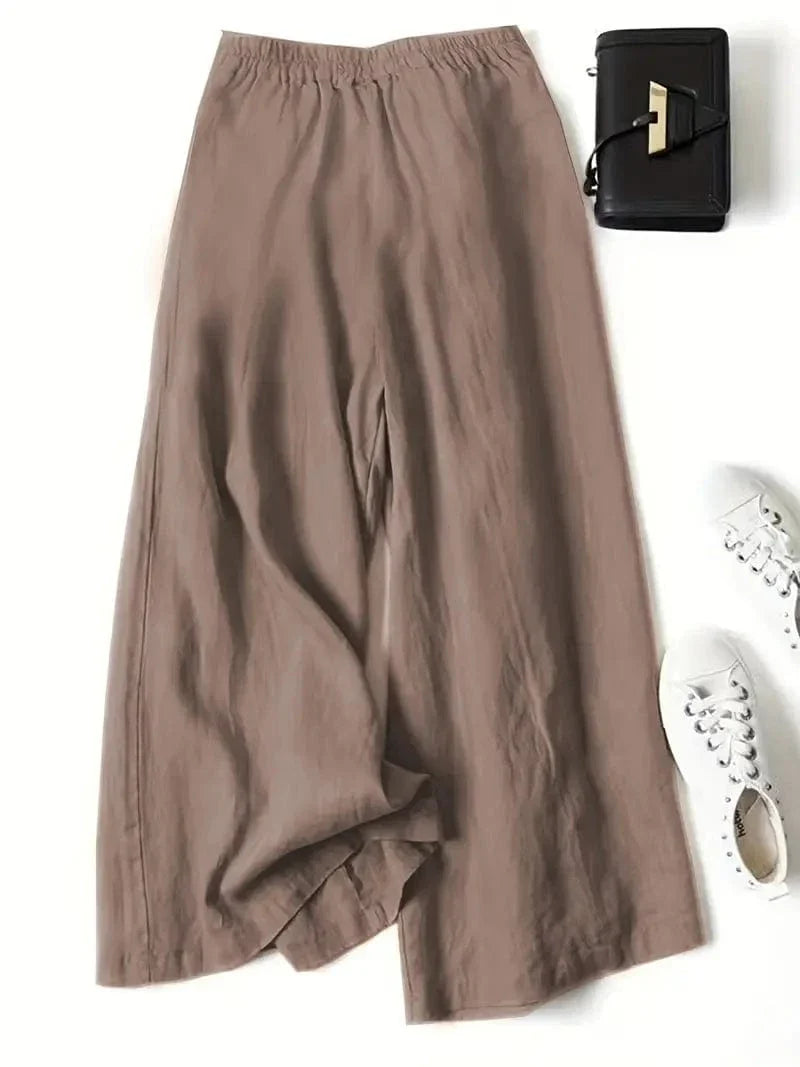 Anina Wide Leg Linen Pants