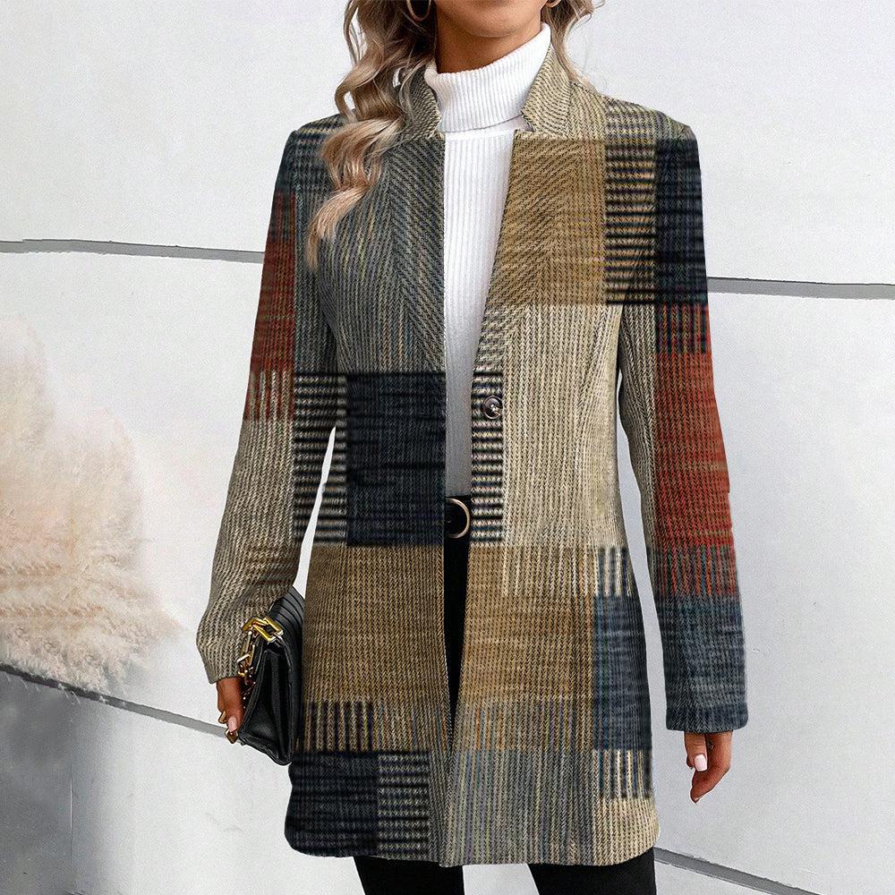 Sara™ – Elegant Patterned Blazer