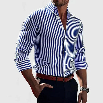 Stravino Men's Striped Shirt